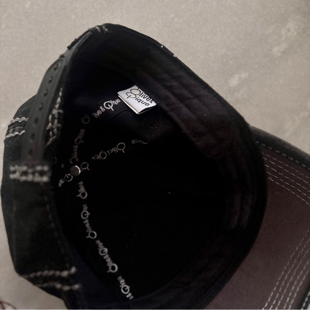 Olive & Pique Rhinestone Baseball Hat - Picture 4 of 5